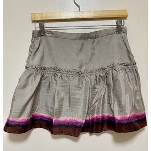 FRENCH CONNECTION SIZE 4 Silk ruffled mini skirt